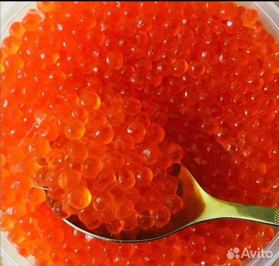 Икра красная горбуши и кеты