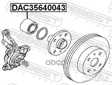 Подшипник ступицы DAC35640043