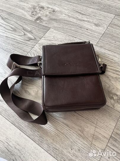 Мужская кожаная сумка через плечо