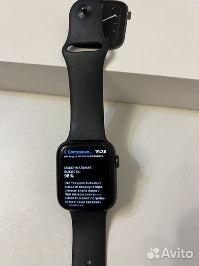 Часы apple watch 5 44 mm 98% оригинал