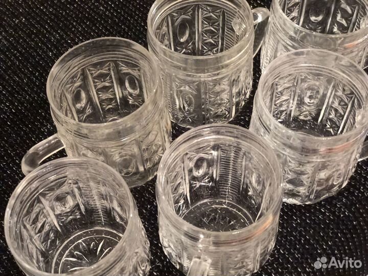 Хрустальные бокалы 4 шт.обьем 100 ml