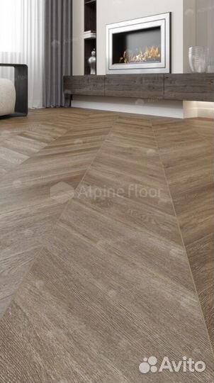 Spc ламинат Alpine floor LVT Макадамия Chevron