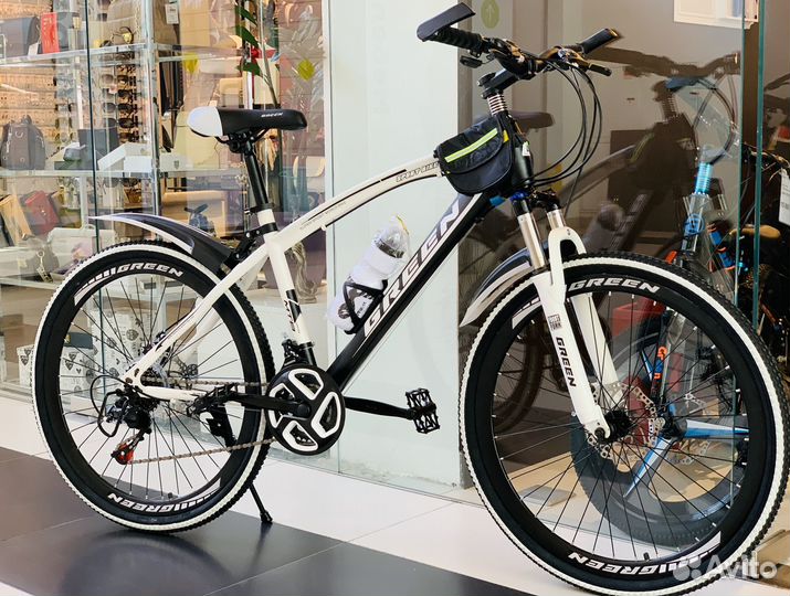 Велосипед горный на спицах Green 20,24,26