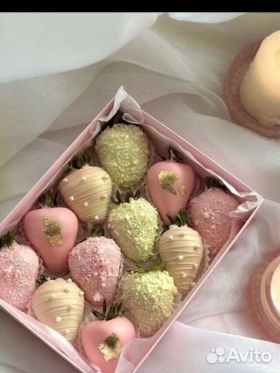 Клубника в шоколаде букеты