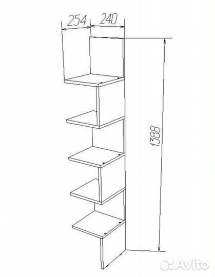 Полка настенная