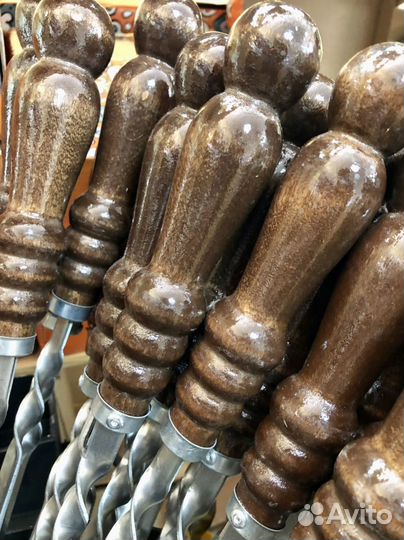 Шампура с деревянной ручкой 45 см