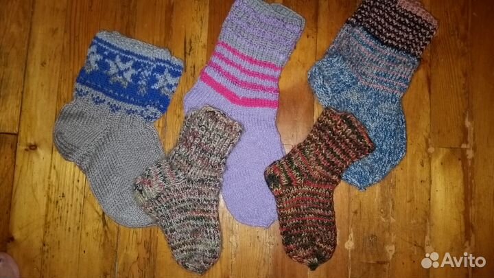 Теплые с пуховой нитью носочки