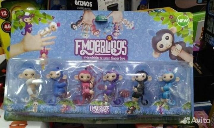 Набор:обезьянки 6шт. Новое