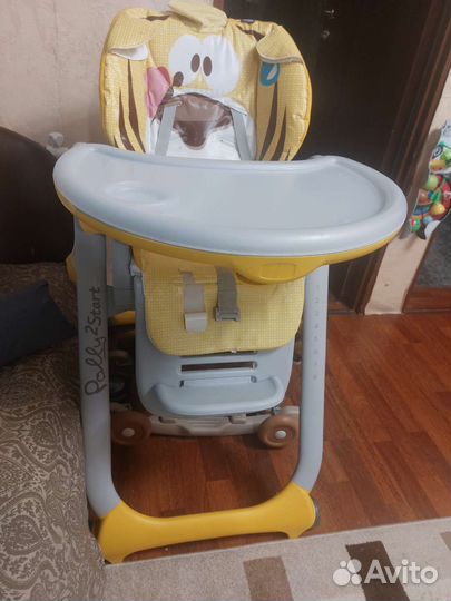 Стул для кормления chicco polly 2start