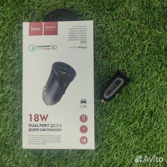 Автомобильное зарядное устройство Hoco Z39 18W
