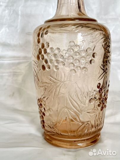 Графин СССР Рябинка Карамельное стекло