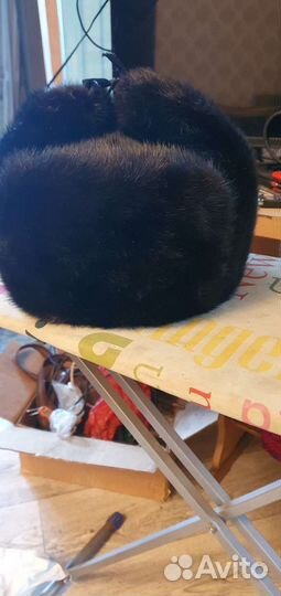 Норковая шапка мужская новая 58. Доставки нет