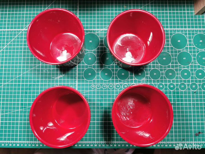 Кашпо для цветов керамическое, 4 штуки