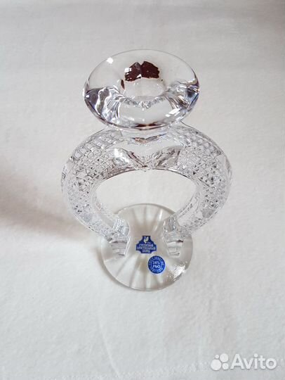 Подсвечник хрусталь Подкова (гхз) новый