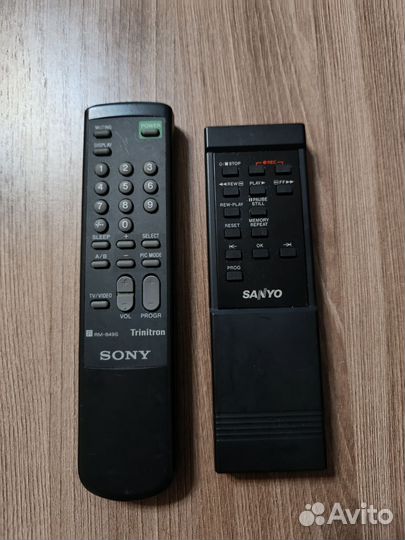 Пульт Sanyo и Sony trinitron rm 849s