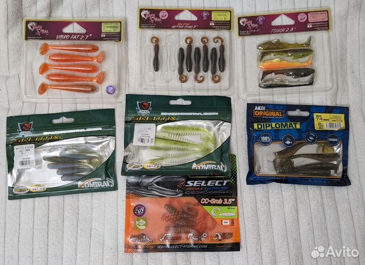 Силиконовые приманки на судака, щуку, окуня