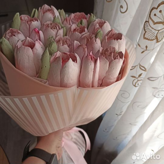 Сладкие букеты из зефира