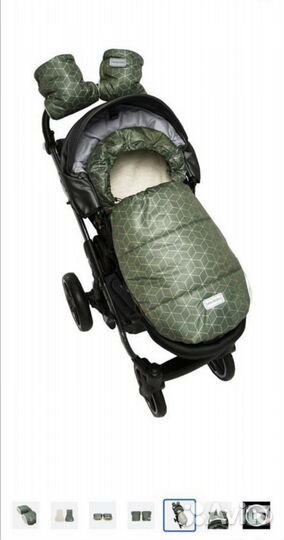 Конверт и муфты на овчине 105*57 в коляску, санки