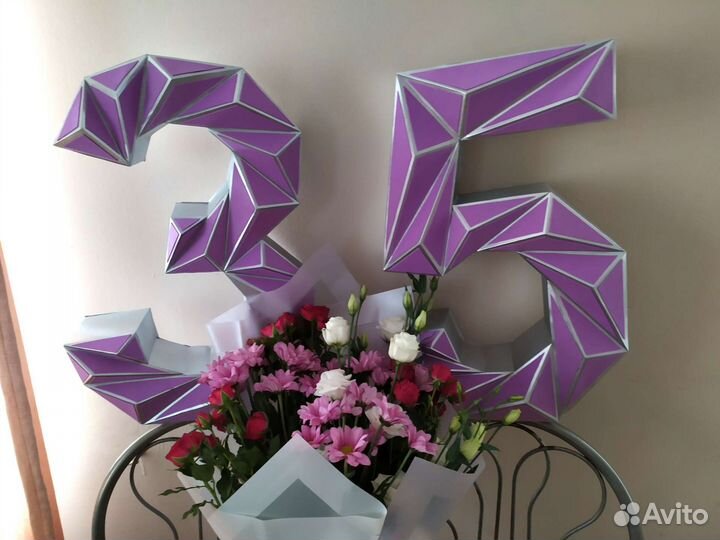 Объемная цифра 3 на день рождения фотосессию