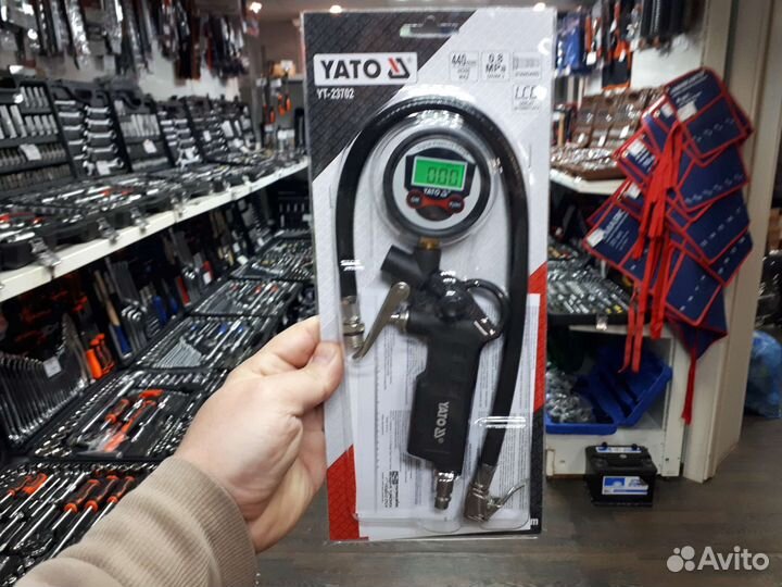 Пистолет подкачки электронный Yato