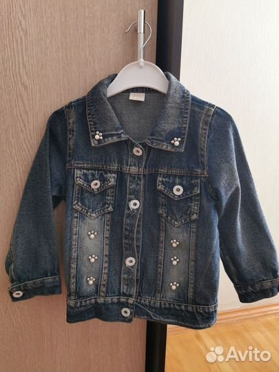 Джинсовая куртка для девочки 3-4 лет
