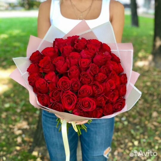 Розы 45 роз 50 см