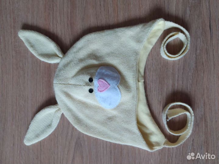 Шапка для девочки до года, демисезон