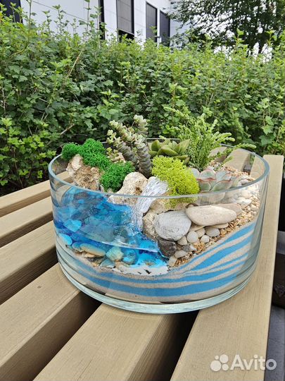 Флорариум с водоемом