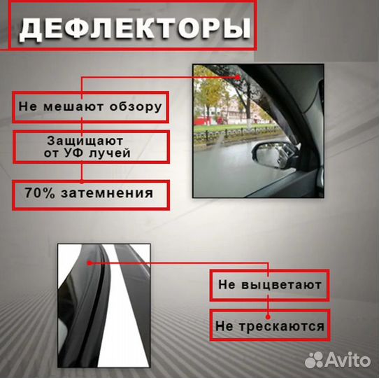 Дефлекторы окон (ветровики) Chevrolet Spark