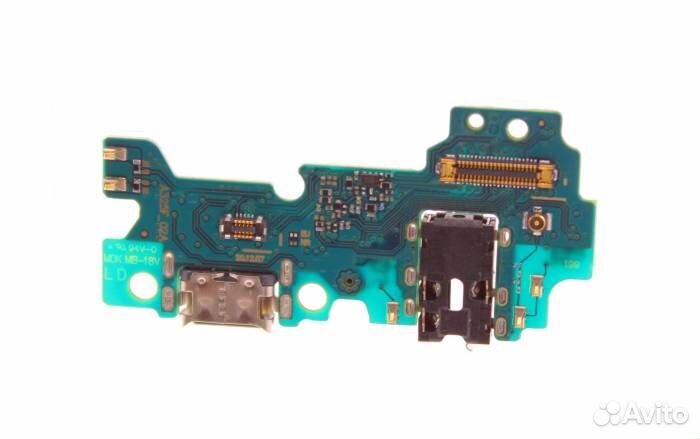 Шлейф для Samsung A325F A32 (плата) + разъем зарядки + разъем гарнитуры + микрофон