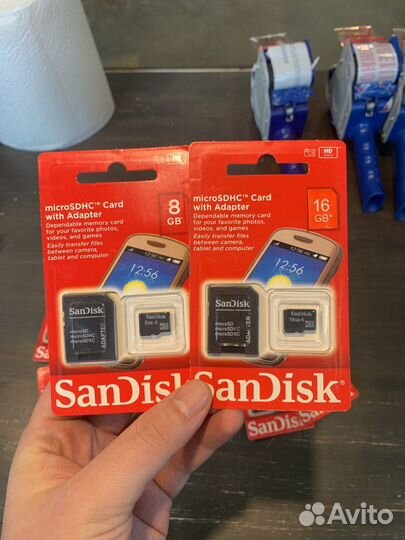Карта памяти MicroSD sandisk 8 16 gb