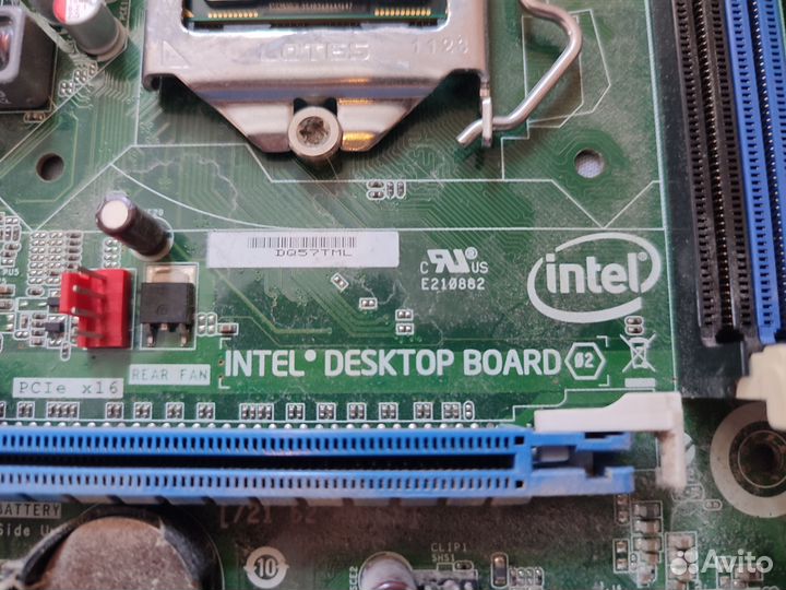 Материнская плата intel dq57tml + i5-650 3.2ghz