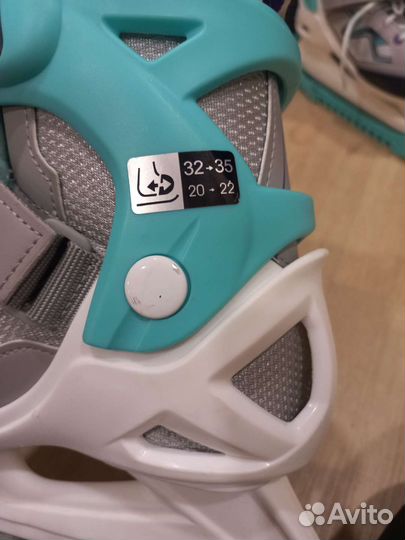 Коньки детские раздвижные 32-35 размер