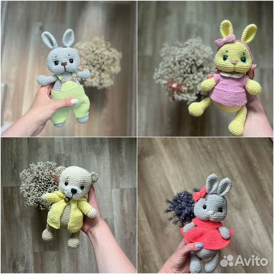 Вязанные игрушки ручной работы