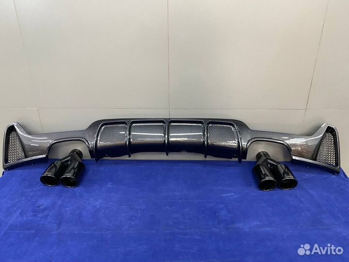 Диффузор карбон + насадки перфоманс BMW F32