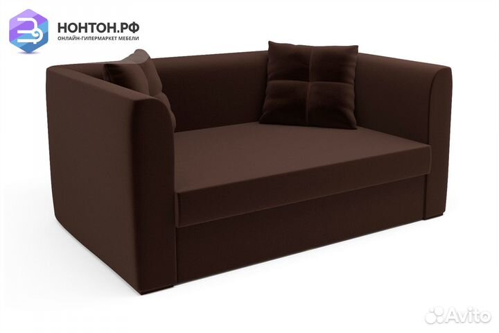 Диван откидной Ассоль коричневый
