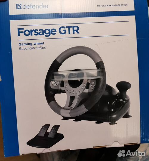 Игровой руль defender forsage gtr