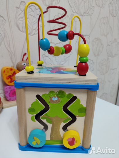 Развивающие деревянные игрушки для малышей