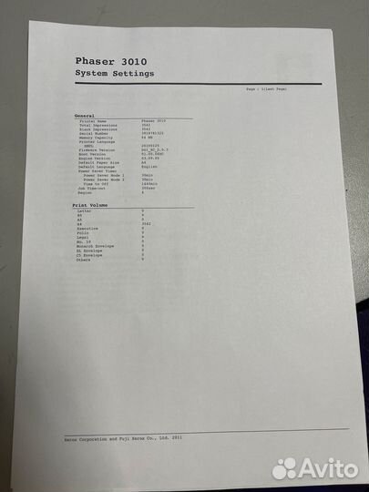 Принтер лазерный xerox phaser 3010