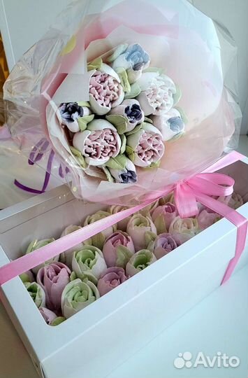 Зефир, зефирные букеты/цветы, подарки