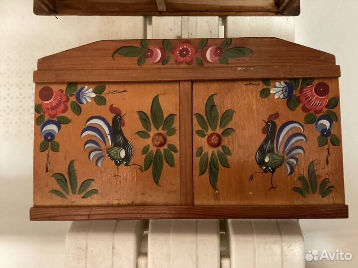 Деревянная подвесная аптечка СССР