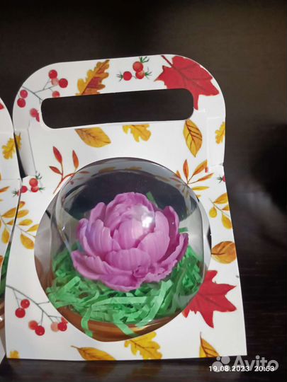 Мыло ручной работы пион