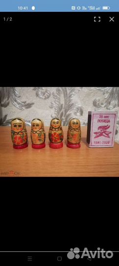 Игрушка СССР народная матрешка