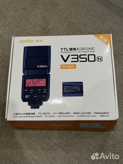 Вспышка Godox V350N TTL на фотокамеру Nikon
