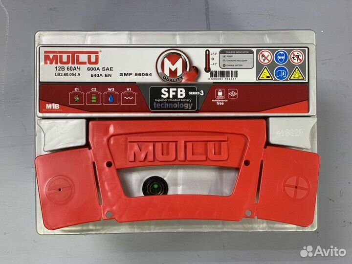 Аккумулятор Мутлу 60 Ач низкий формат на ford форд