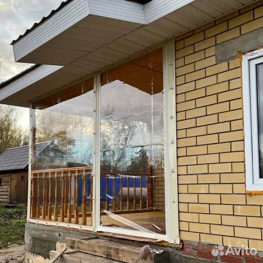 Мягкие и гибкие окна на беседку