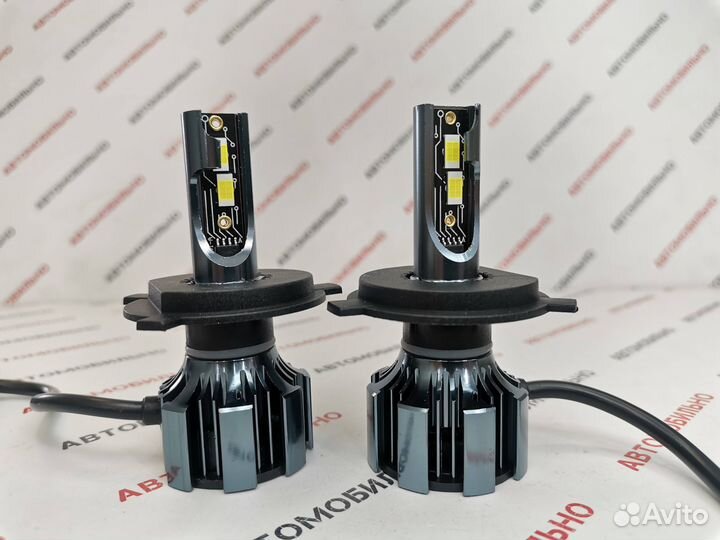 Комплект ламп S13 LED H4, 6500Lm,12V, 2шт по 30W