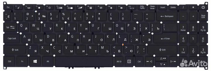 Клавиатура Acer Aspire A515-52 с подсветкой