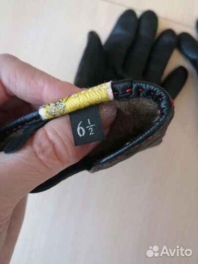 Перчатки кожаные