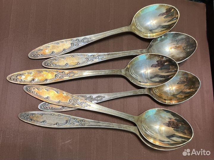 Ложки мельхиор «Пламя»